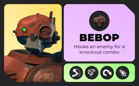 Deadlock hero Bebop character card