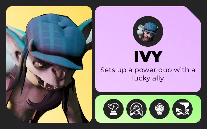 Deadlock hero Ivy character card