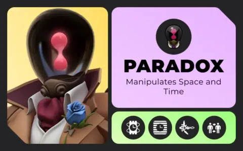Deadlock hero Paradox character card