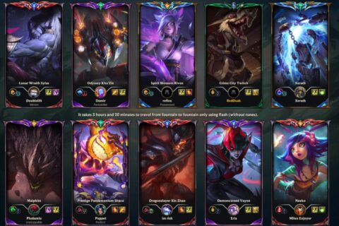 BlueDawnXD screenshot showing RedDusk in a high-MMR League of Legends lobby