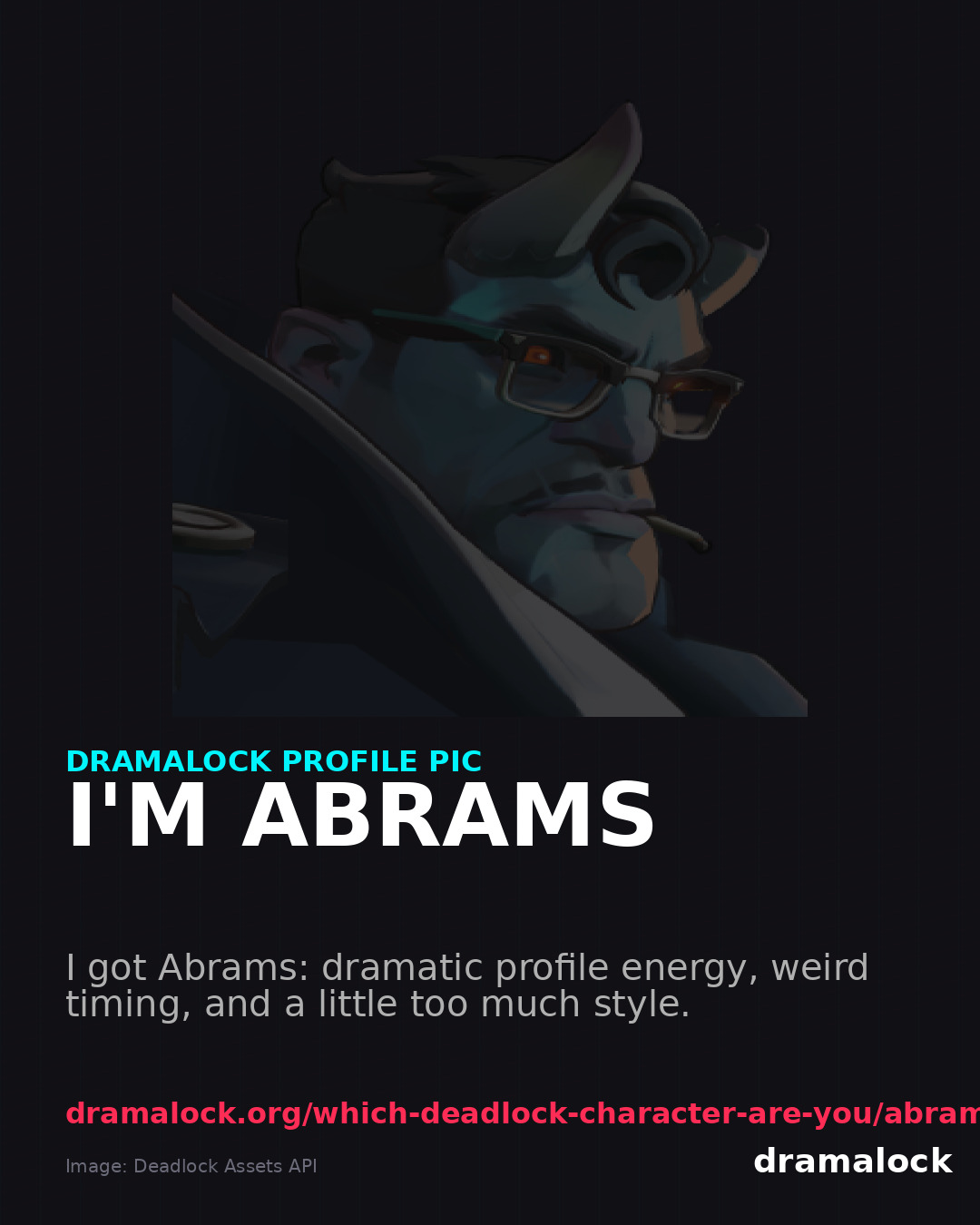 Abrams DramaLock share card