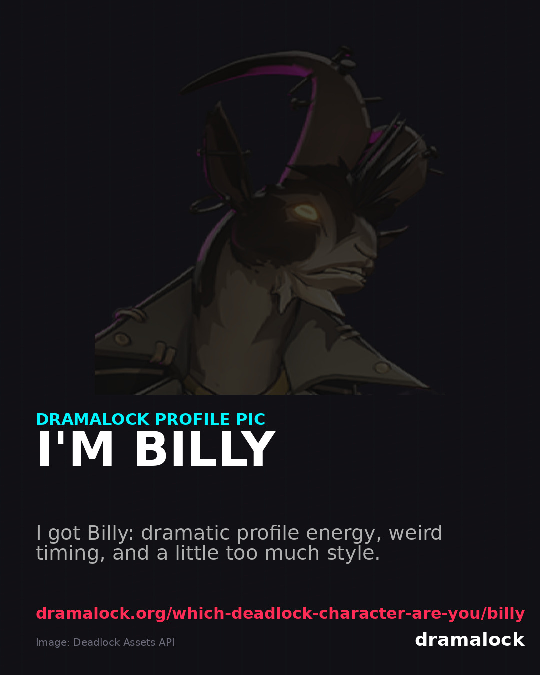 Billy DramaLock share card