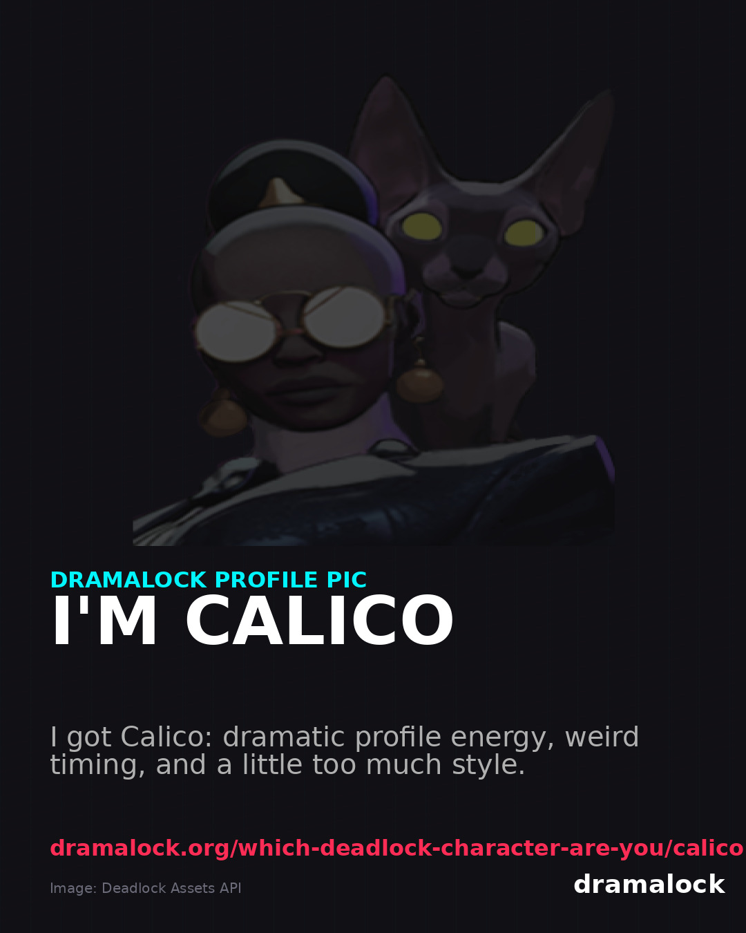 Calico DramaLock share card