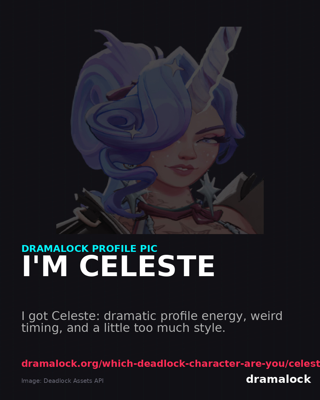 Celeste DramaLock share card