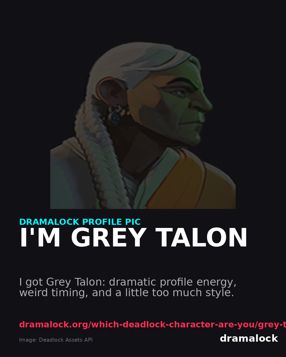 Grey Talon DramaLock share card
