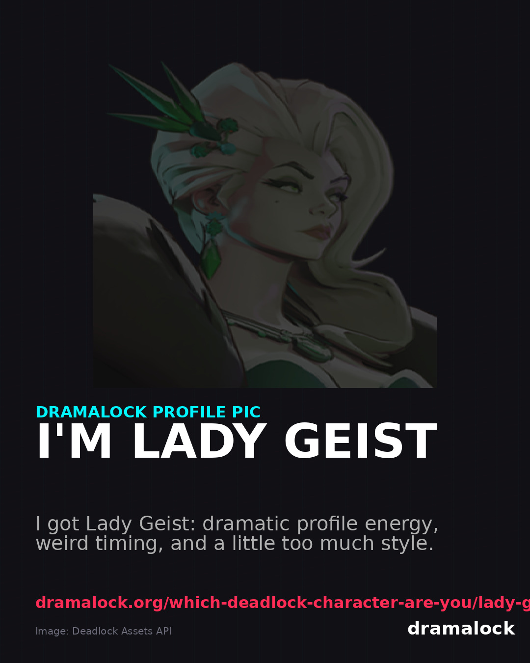 Lady Geist DramaLock share card