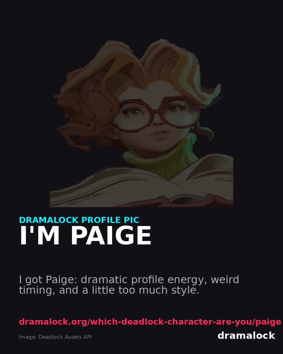 Paige DramaLock share card
